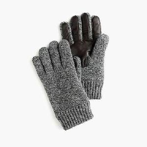 NWOT J.Crew Wool smartphone gloves - Marled Grey